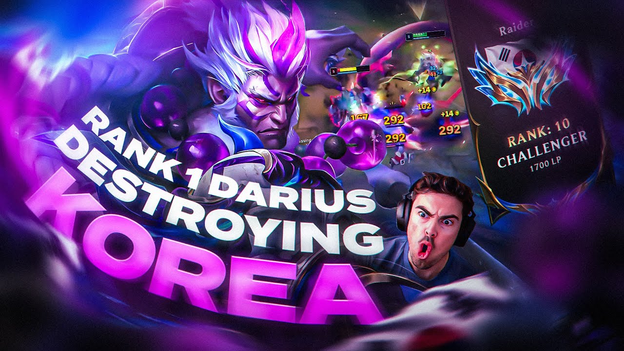 KOREA is TERRIFIED of this EUW DARIUS OTP... *1700LP RANK 10*
