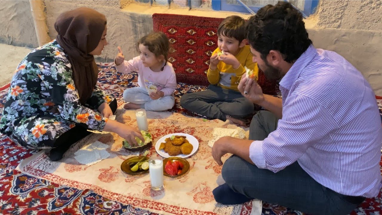 Rural life in Iran | Cooking traditional food over fire, a journey into rural life🏡