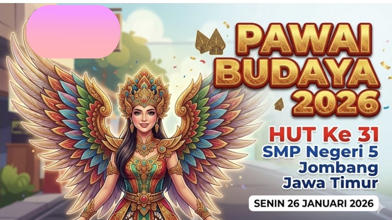 Pawai Budaya HUT Ke 31 SMP Negeri 5 Jombang Senin 26 Januari 2026