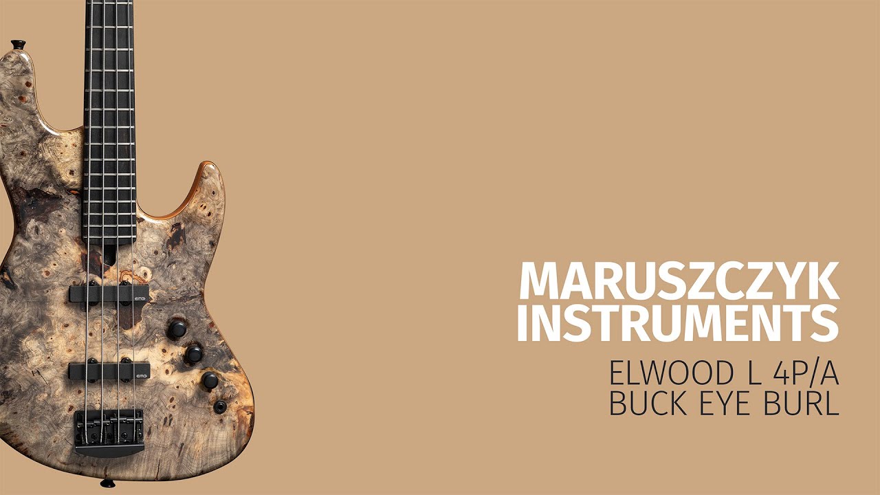 Maruszczyk Elwood L 4P/A 'Buck Eye Burl' - звукосниматели EMG JHZ
