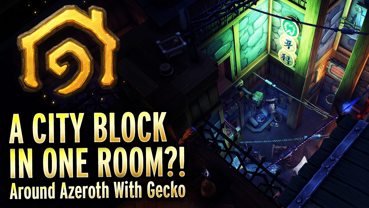 MUST SEE - This WoW Housing Build BLOWS MY MIND! Around Azeroth With Gecko