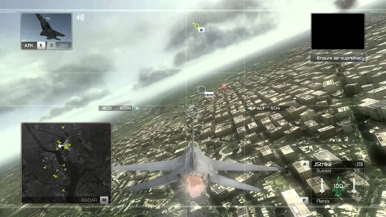 Tom Clancy's H.A.W.X. - F-16A Fighting Falcon - Mission 10 - Operation - Red Eagle