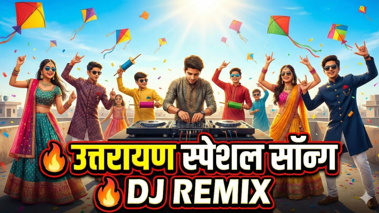 Utarayan DJ Remix Song 🔥 Kite Festival Dance | Uttarayan Special 2026#utarayan 