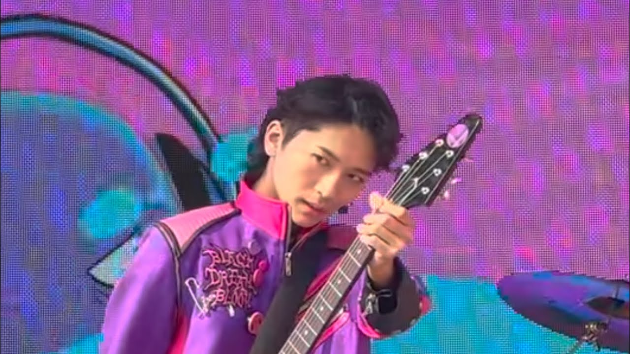 【4K】〈ギタリスト🎸ゆうとくん🎸登場🎊タクミboyさん✍️ダニエルくん🕺さとしくん🥁みうちゃん🎹〉USJクロミライブ〜世界クロミ化ツアークリスタル・クリア〜2025年3月24日（月）14時40分