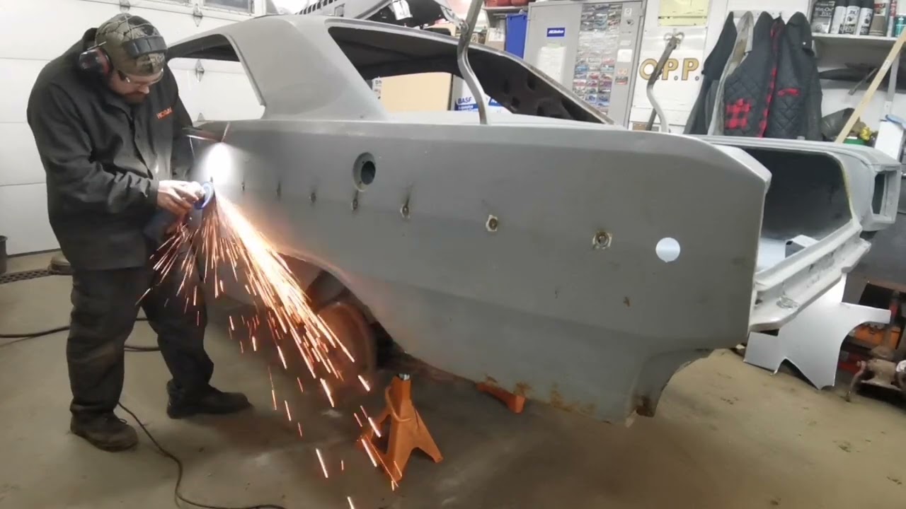 1968 Dodge Dart Restoration, Part 2- Welding trim holes and drilling for emblems.