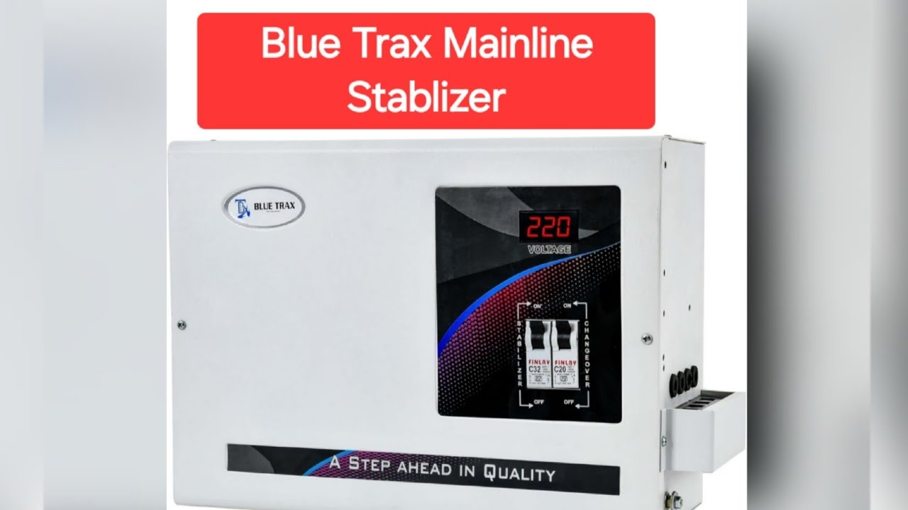 BLUE TRAX Mainline Voltage Stabilizer 7.5KVA 130-280 Volt Range