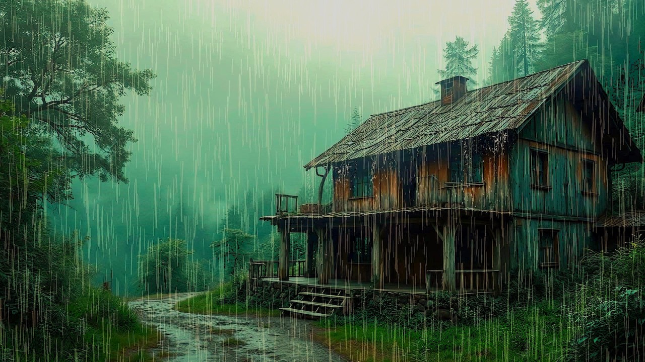 Forest Rain and Soft Thunder for a Peaceful Night | Sleep Better & Relax Completely