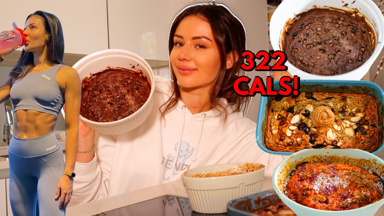 Healthy and Easy BAKED OATS 3 ways Low Cal