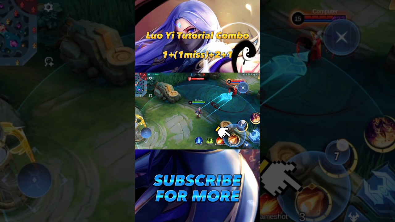 Luo Yi Tutorial Combo 😱 - Mobile Legends: bang bang