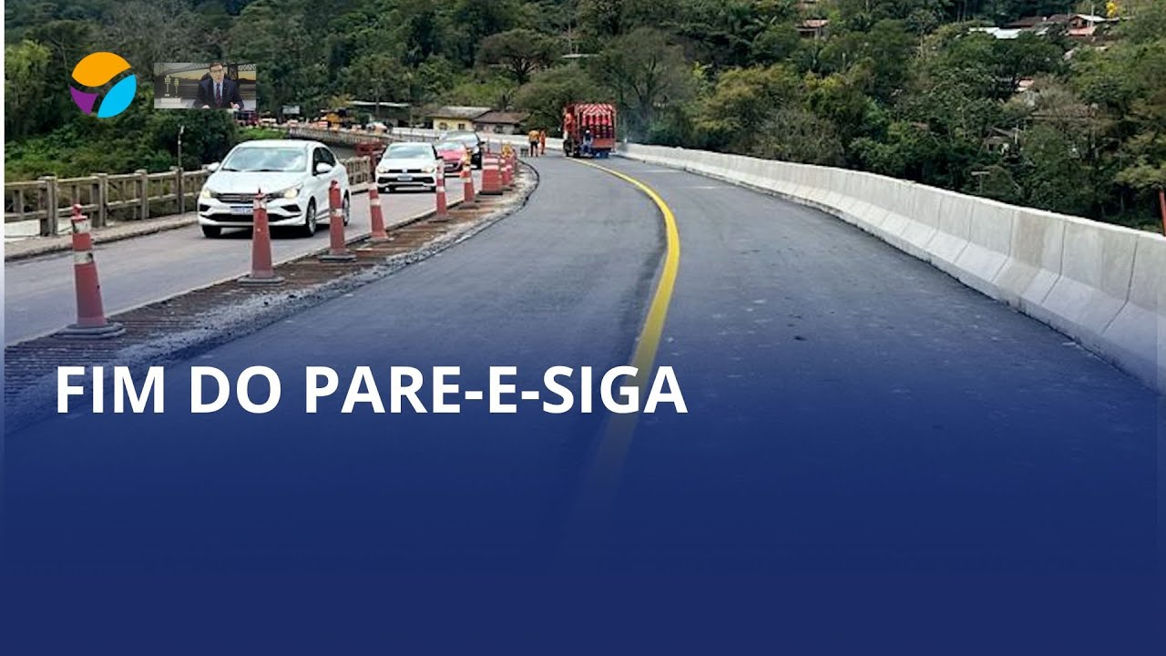 Fim do Pare-e-Siga na ponte entre Ibirama e Api&uacute;na