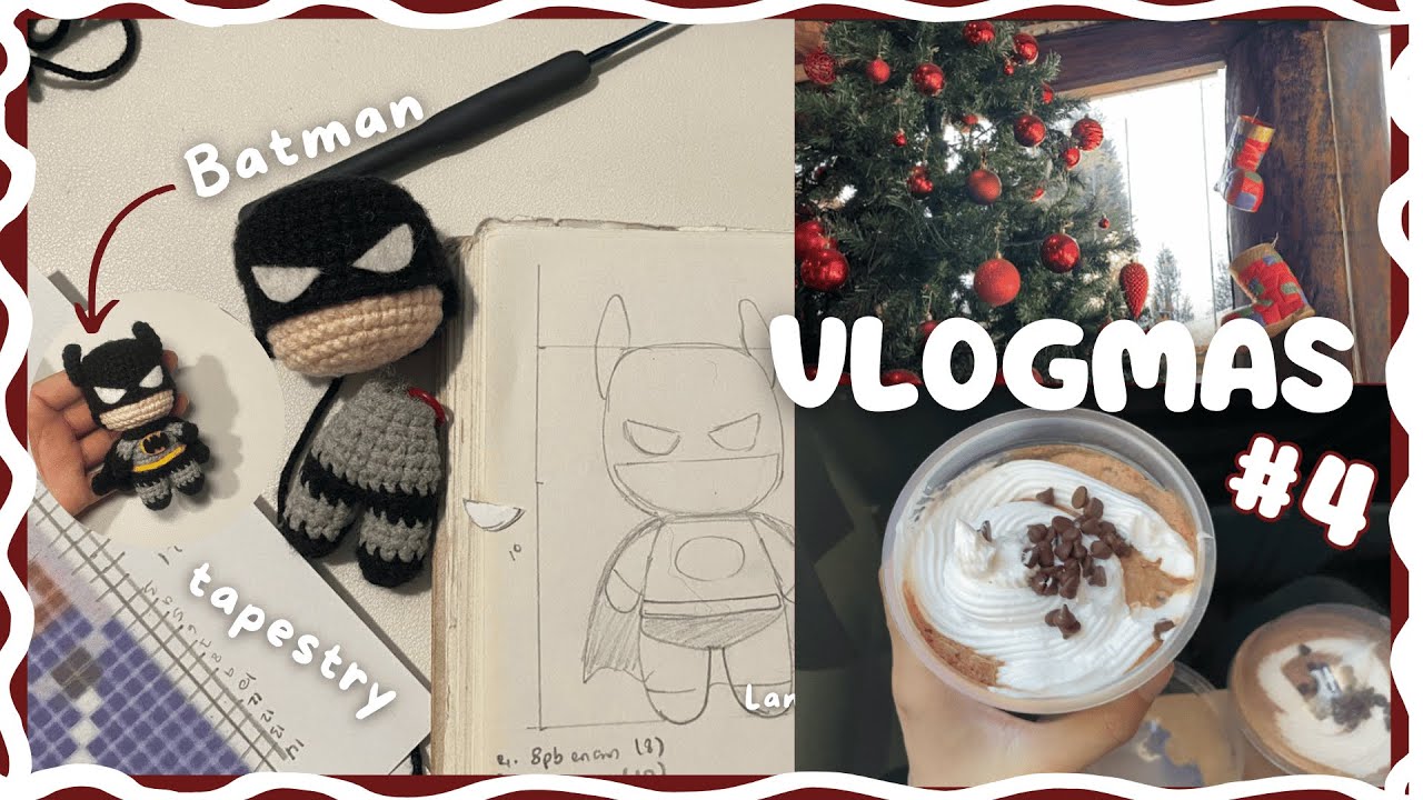 Diseñando un Batman + mi primer Tapestry | VLOGMAS 4