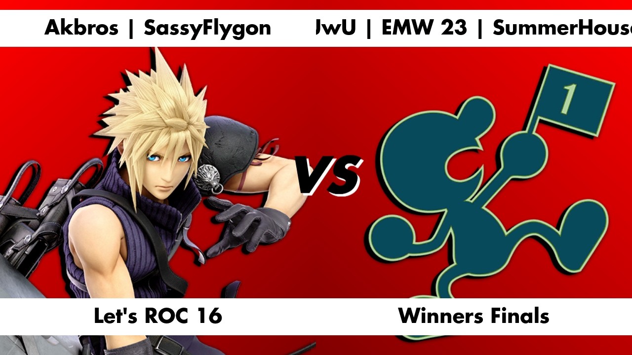 Akbros | SassyFlygon (Cloud) vs UwU | EMW 23 | SummerHouse (G&W) | Winners Finals | Let's ROC 16