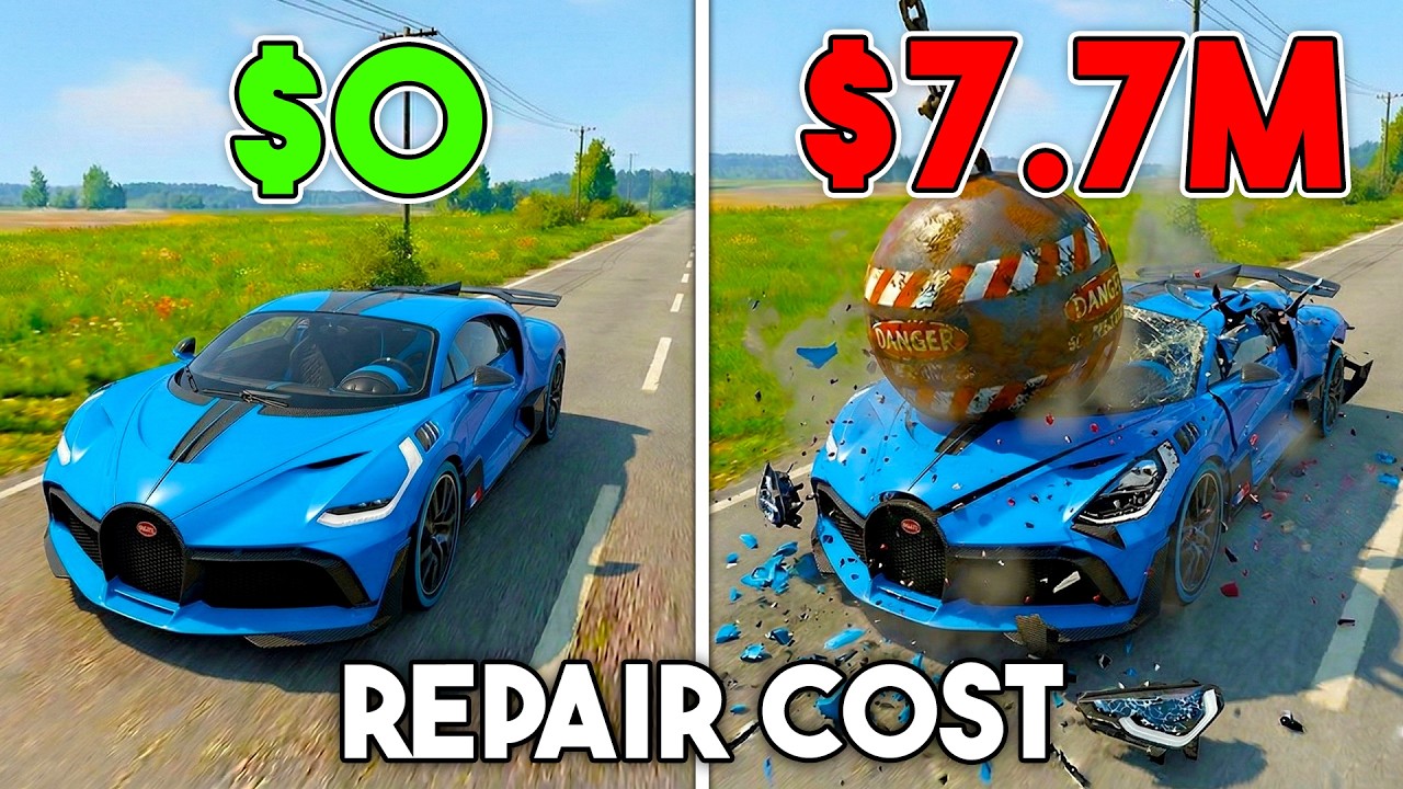 Best of BeamNG.drive Repair Cost Test (With Dummies) | Realistic Car Crashes & Wallet Survival #1