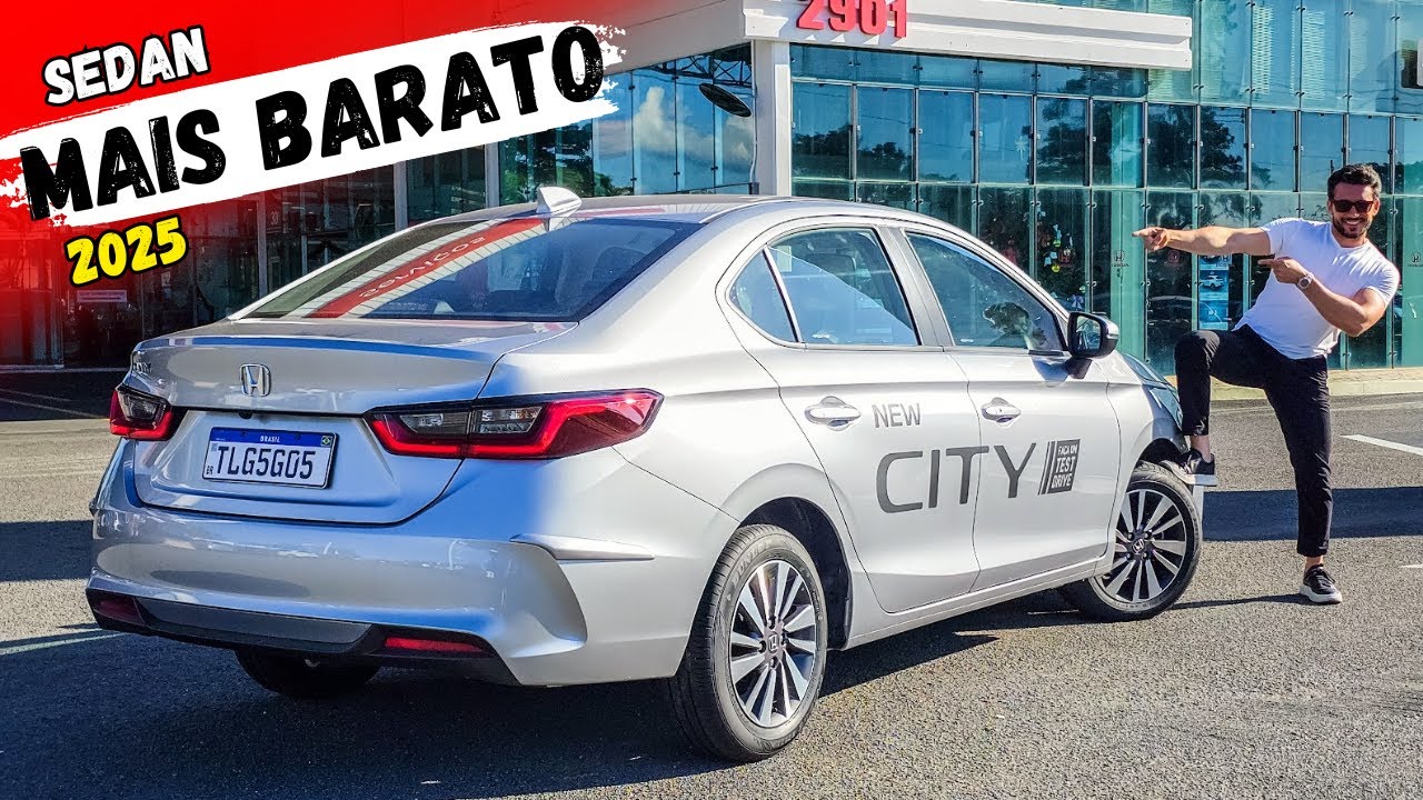 NOVO HONDA CITY 2025 versão mais barato do SEDAN, review e preço