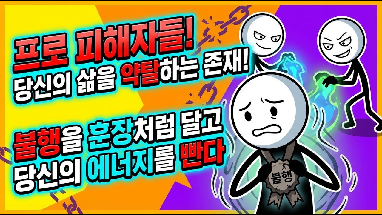 프로 피해자들 불행을 훈장처럼 달고 당신의 에너지를 빤다 피해자 정체성과 통제력 상실