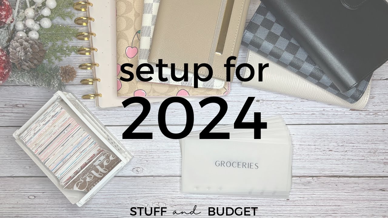 NEW 2024 budget setup | NEW ENVELOPES | NEW A5 Binder  | Join me as I get ready for 2024!! 🥳