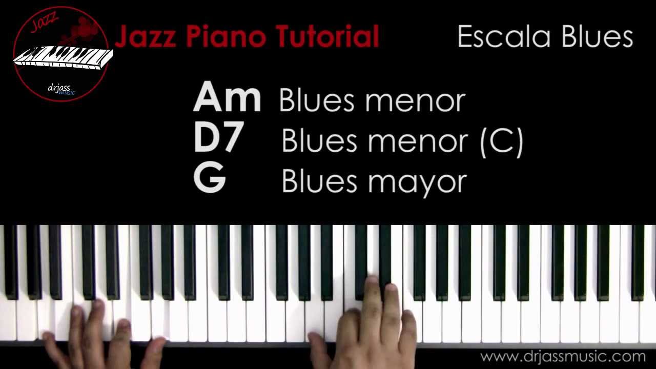DRJASSMUSIC Jazz Piano Tutorial - Escala Blues (Español)
