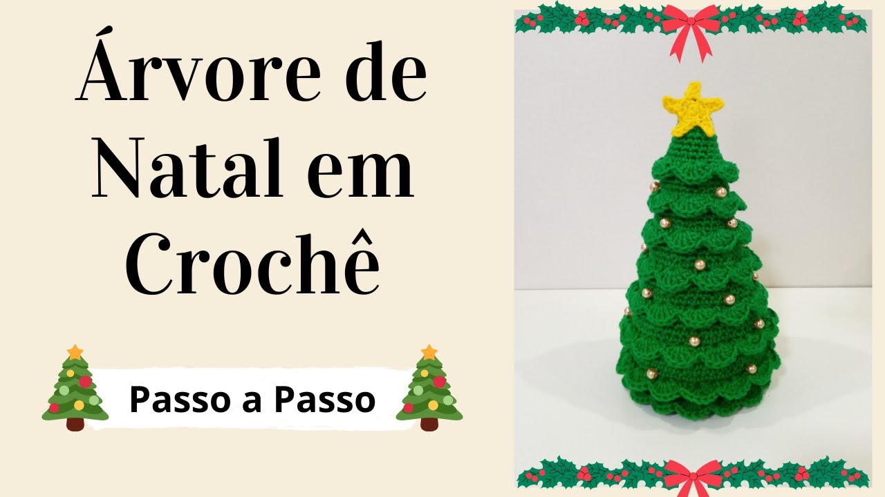 ÁRVORE DE NATAL EM CROCHÊ | Passo a Passo | Por Mimos da Jô Ateliê