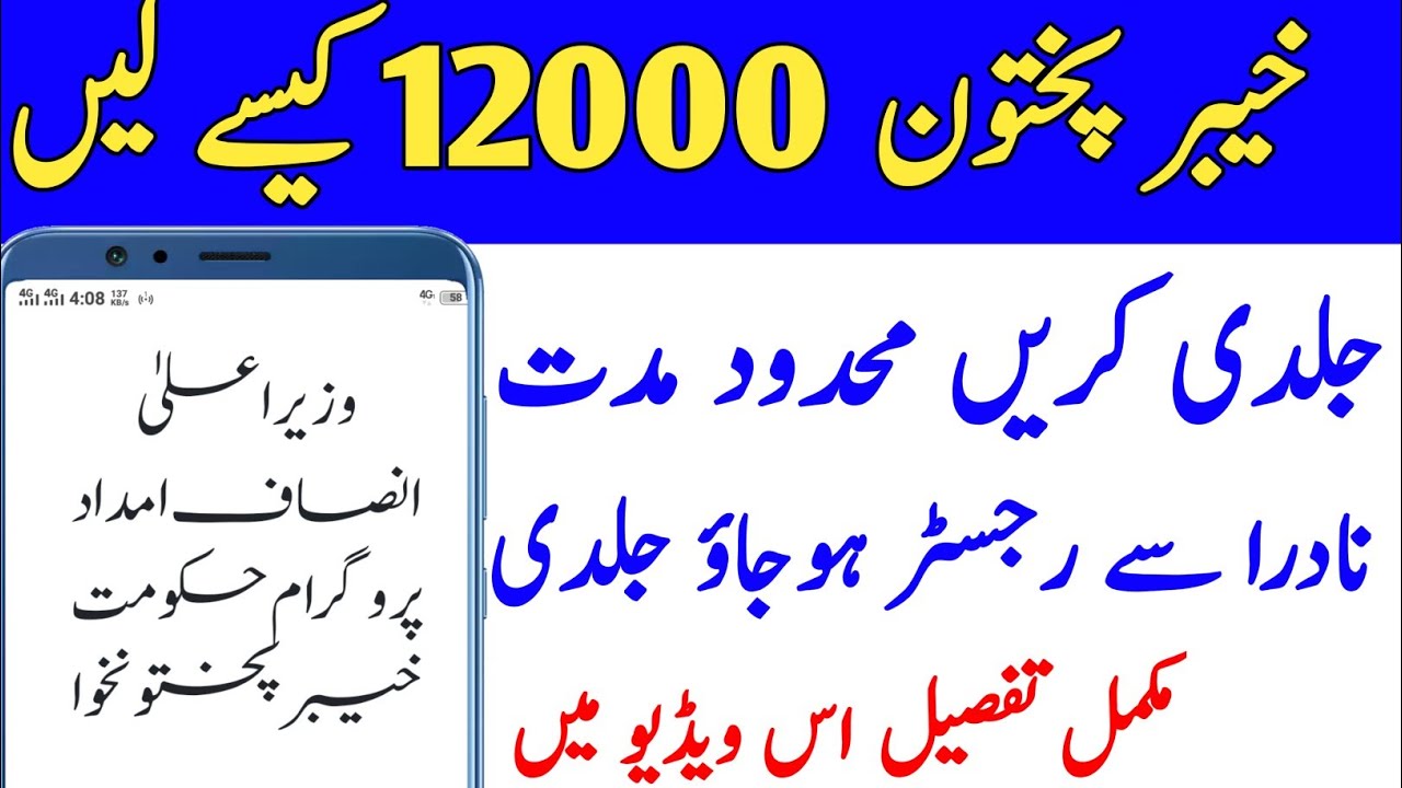 Kpk Apply For Insaf imdad program | KPk Insaf imdad program Farm for Apply 12000