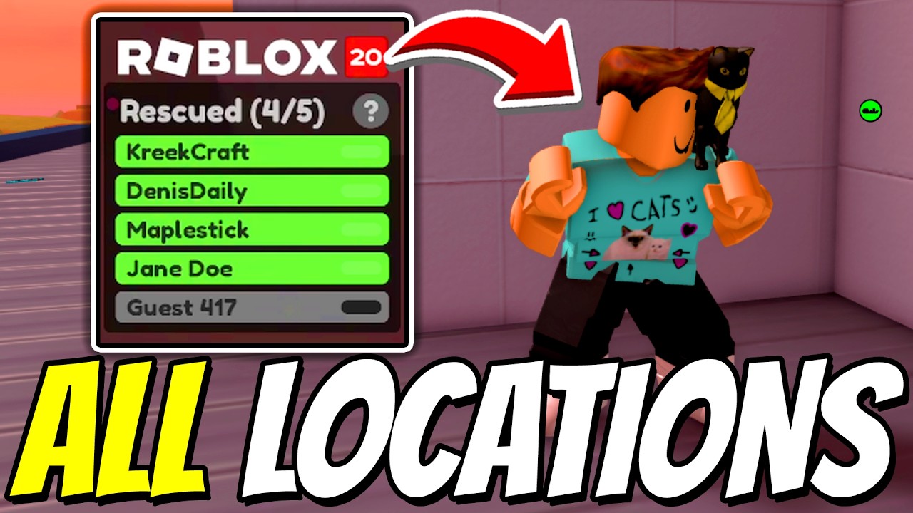 Comment trouver TOUS LES 5 EMPLACEMENTS DES PERSONNAGES dans Jailbreak ! (&Eacute;V&Eacute;NEMENT THE HUNT 20) ...