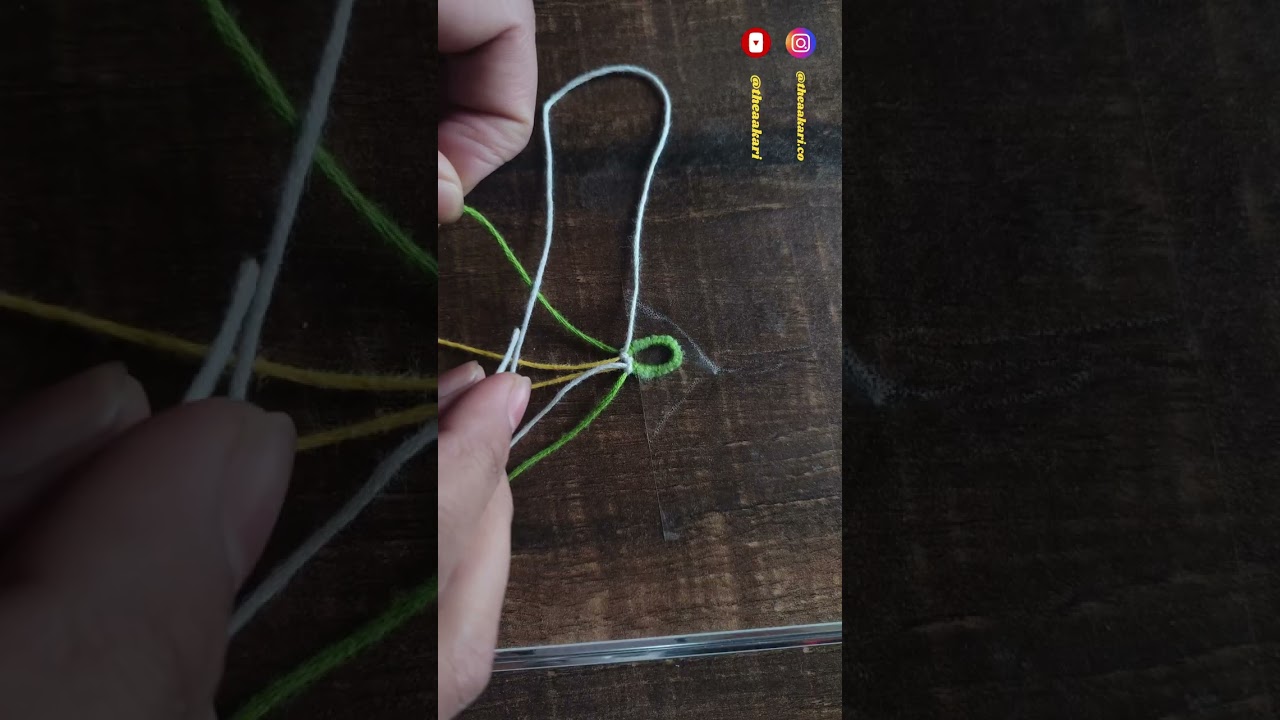 Green color friendship band | whole process of making band. 