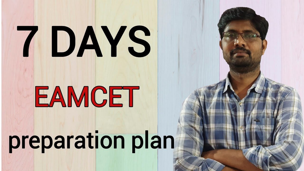 7days Preparation Plan for EAMCET