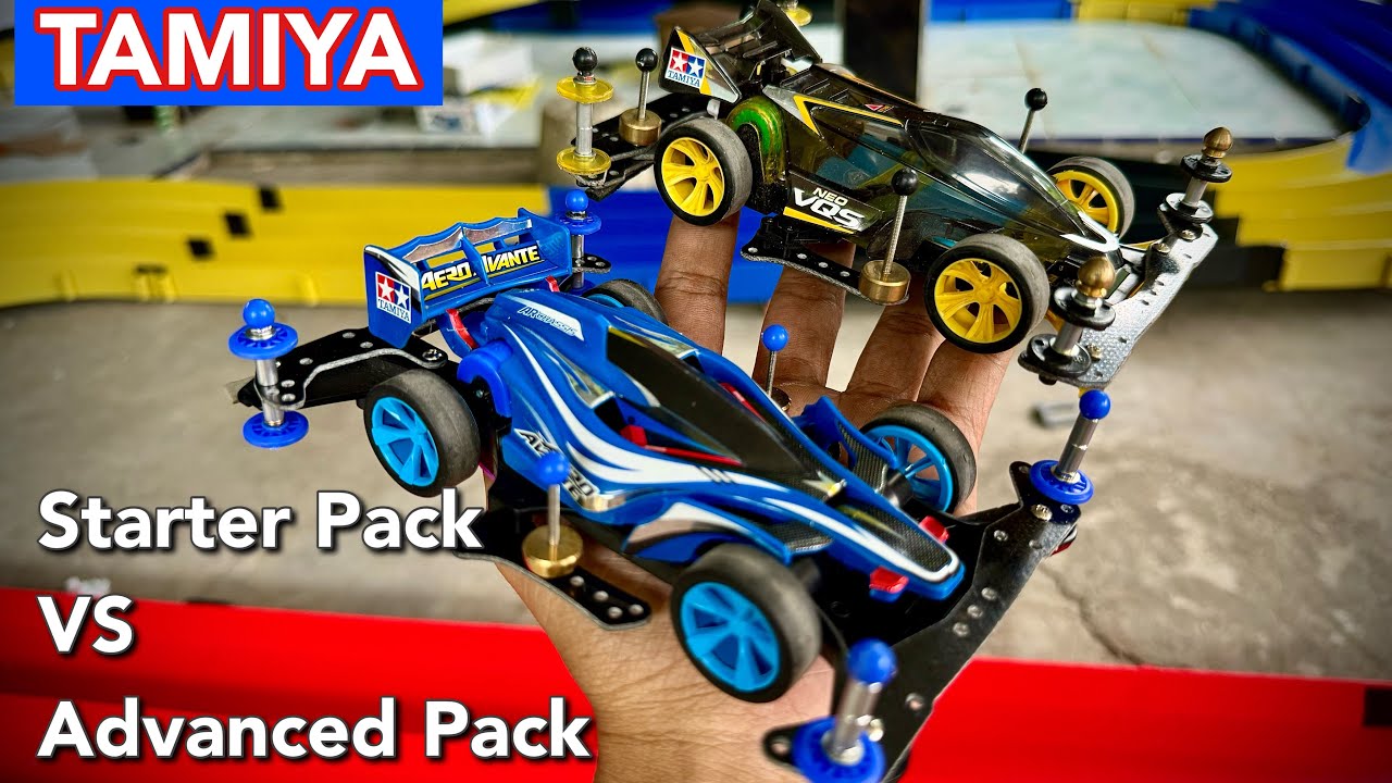 Tamiya Original Starter Pack Aero Avante tanding balap dengan Neo VQS Advanced Pack