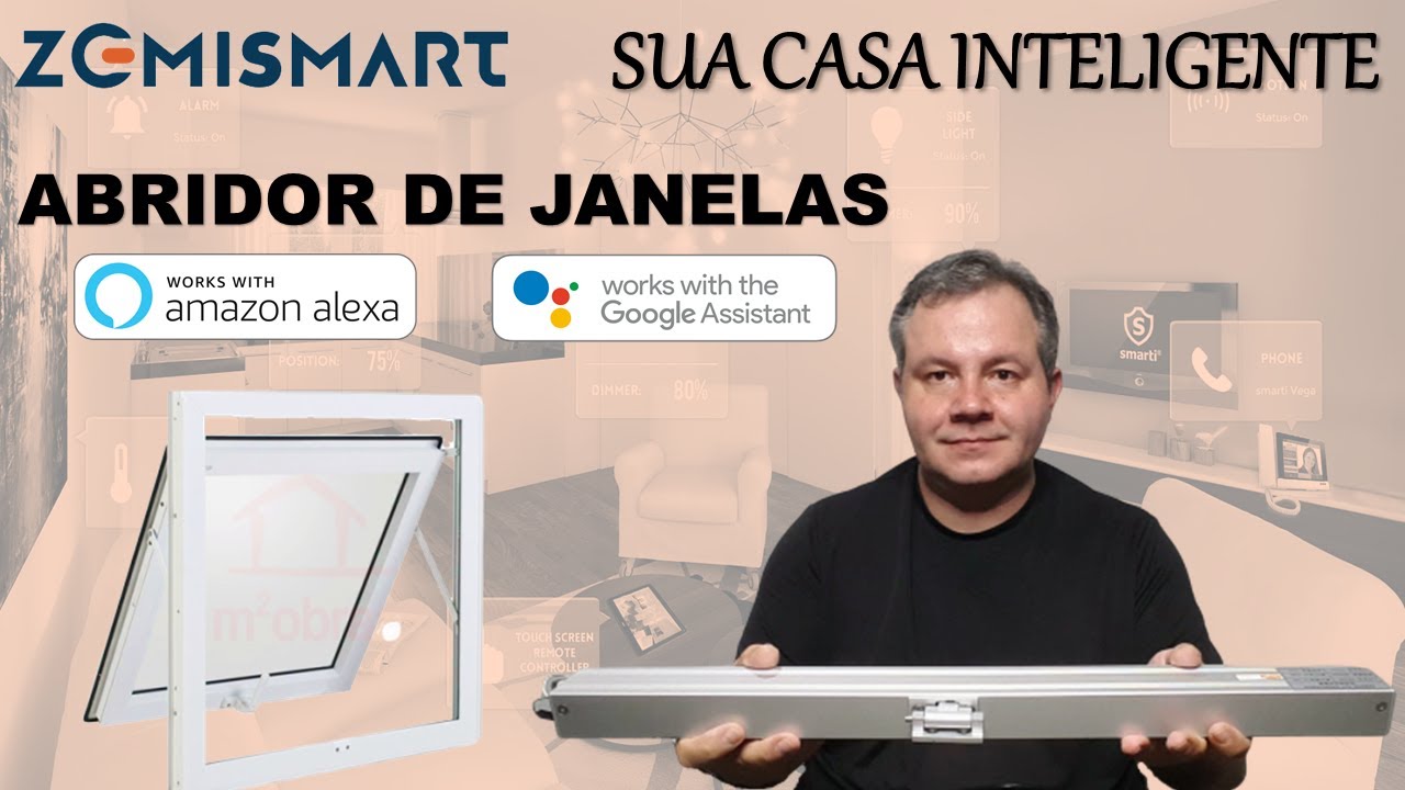 Abridor de janela, o dispositivo de Casa Inteligente para automatizar o abre e fecha de janelas