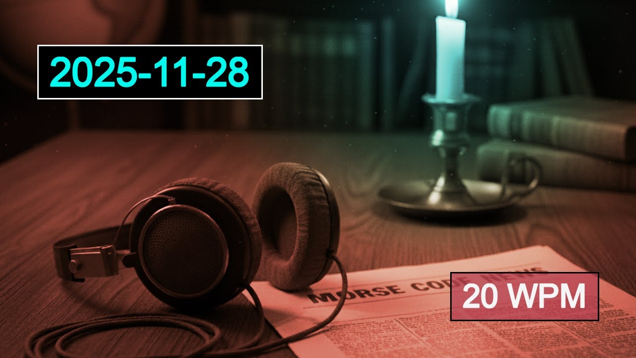 Morse Code News | 2025-11-28 | 20wpm