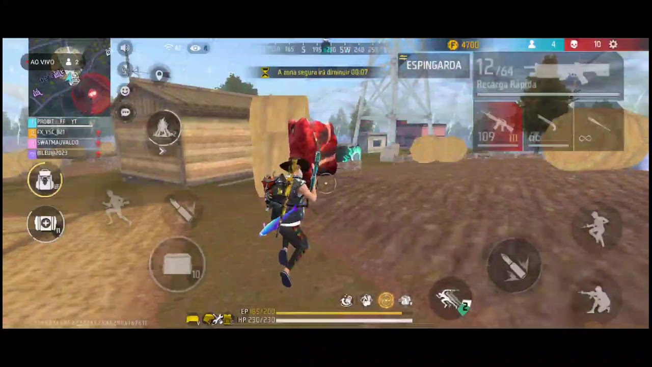 LIVE TESTE FREE FIRE PROBIT FF