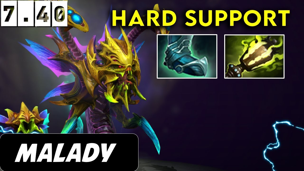 Malady Venomancer Hard Support - Dota 2 Patch 7.39e Pro Gameplay