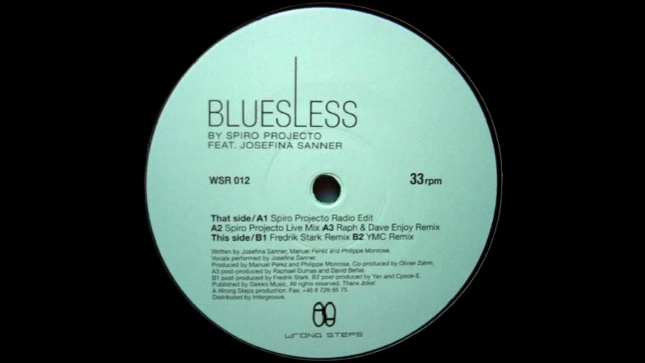 Spiro Projecto feat. Josefina Sanner  -  Bluesless (Fredrik Stark Remix)