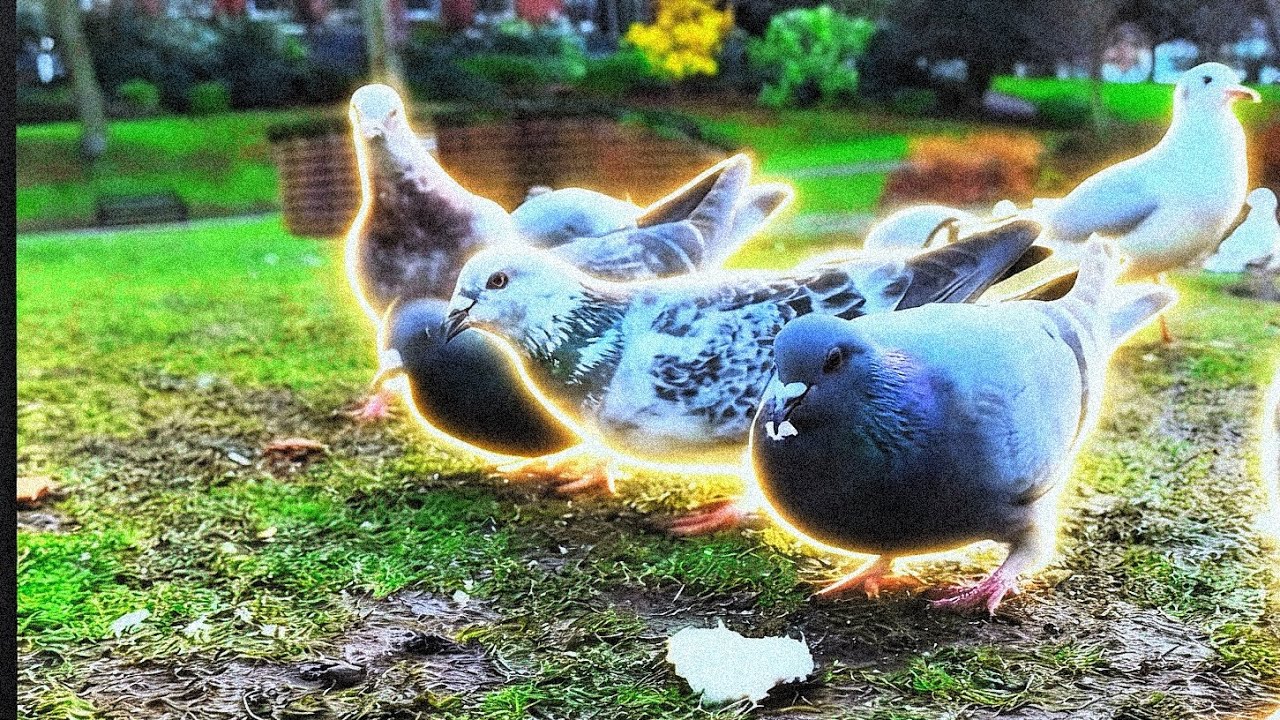 “Duck Feeding Chaos at Park” |