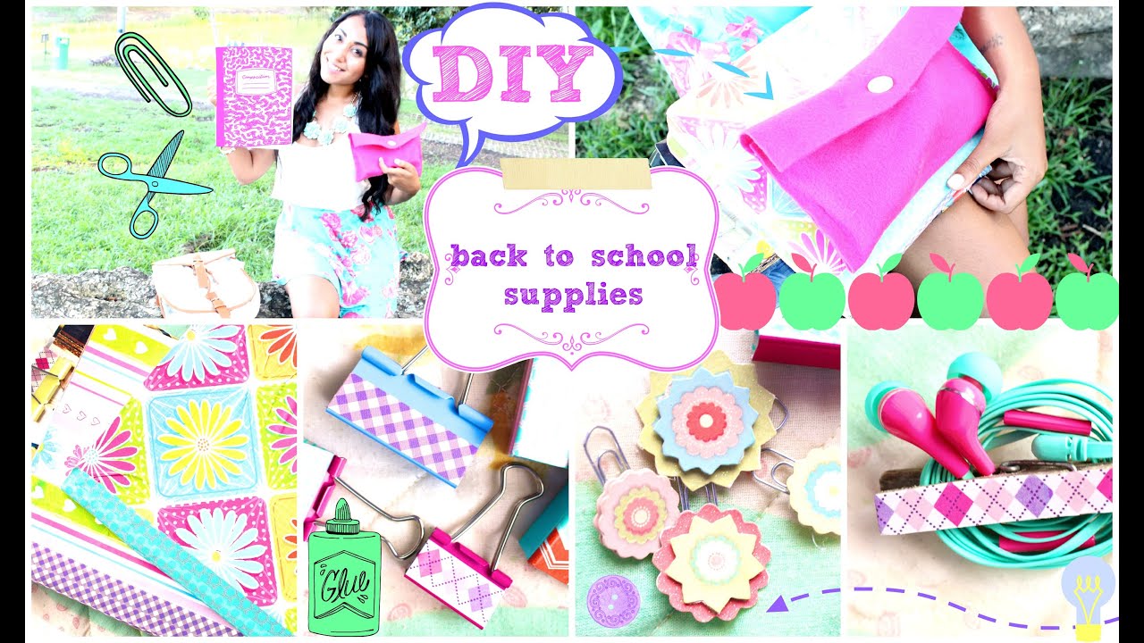 DIY School Supplies- Easy & Inexpensive | #B2SwithParisandRoxy ✿