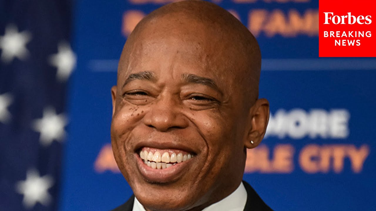 NYC Mayor Eric Adams Holds Press Briefing To Discuss Investments In 5th Avenue ’Transformation’