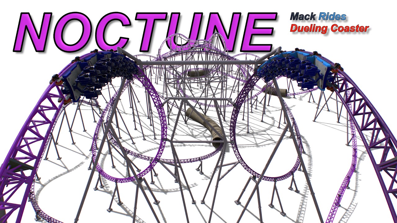 INSANE Mack Rides Launched DUELING Coaster | NOCTUNE | BOTH POV's (NoLimits 2)