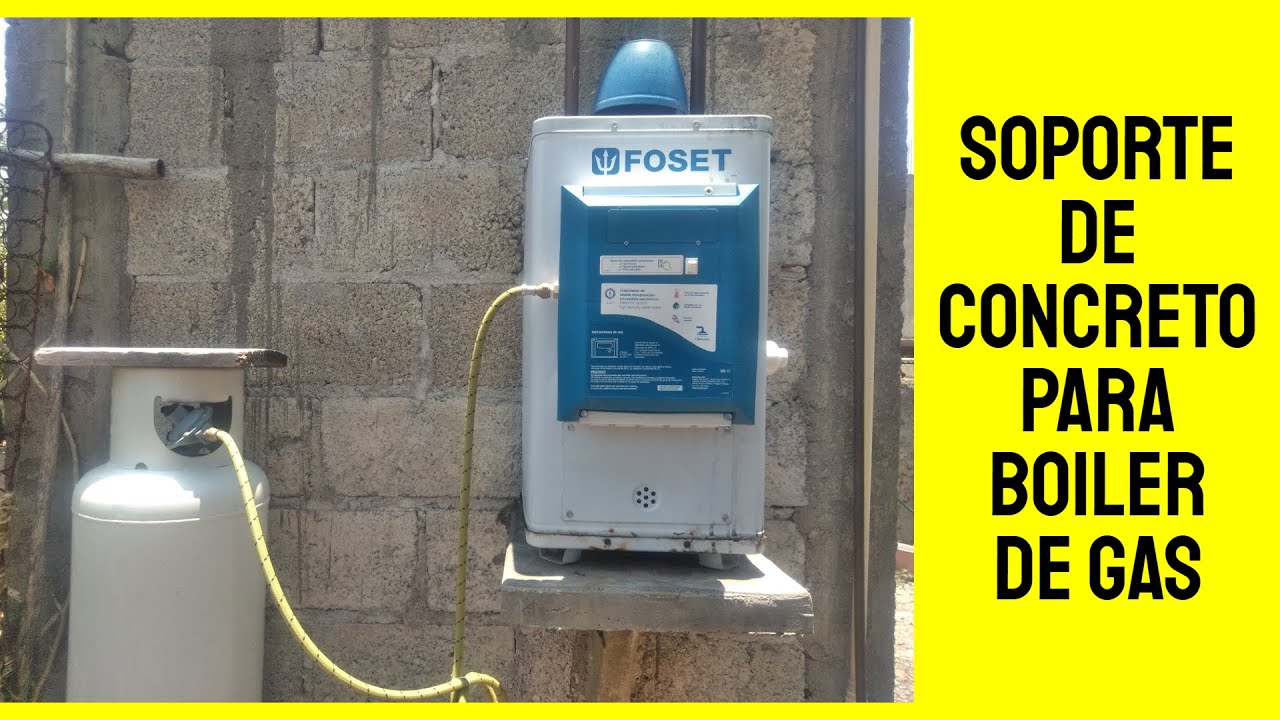 Como hacer un soporte de concreto para boiler de gas paso a paso | Urbanistika