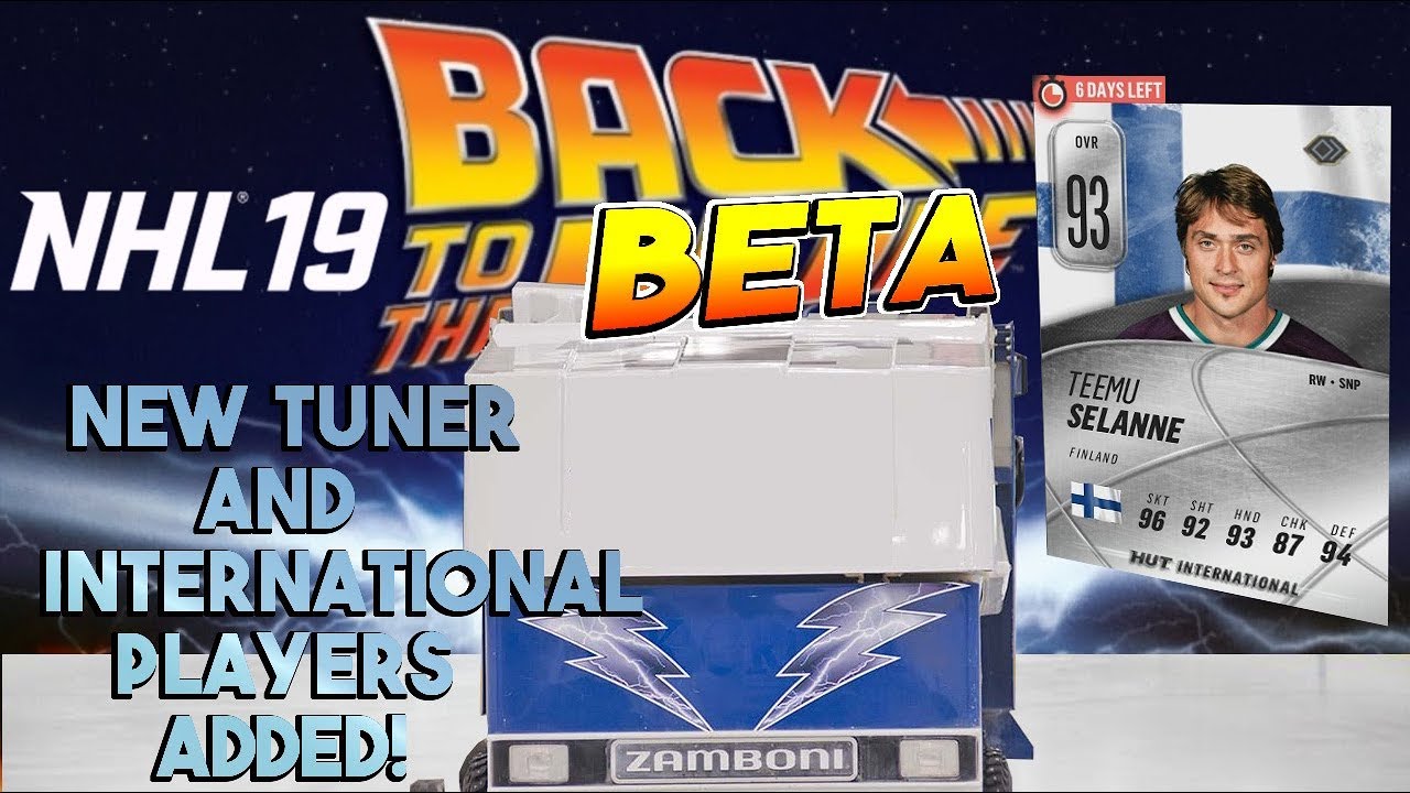 NHL 19 GOING BACK TO THE BETA TUNER! New International Player Cards in HUT!