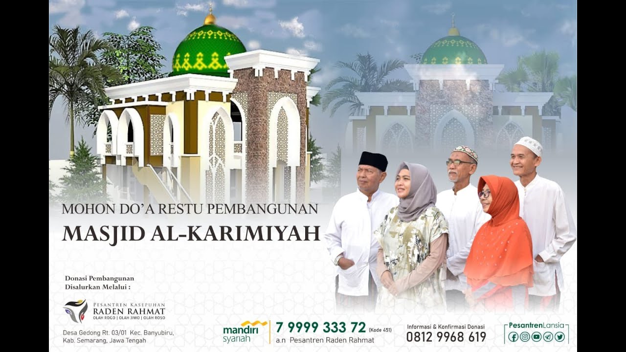 AYO BANGUN MASJID DAN ASRAMA LANSIA