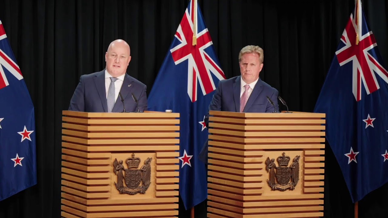 LIVE: PM Christopher Luxon and Trade Minister Todd McClay hold press conference