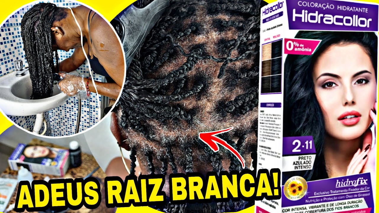COMO PINTAR OS CABELOS BRANCOS COM AS TRANÇAS