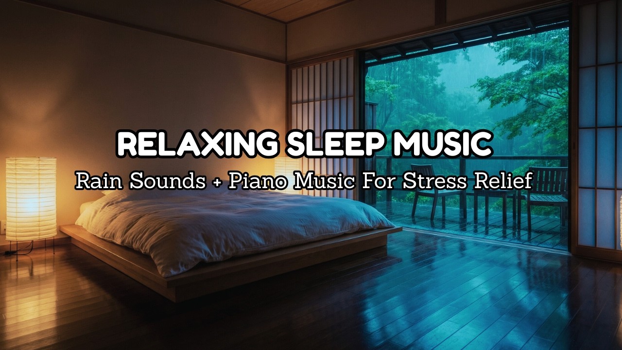 Warm Room Rain Ambience at Night – Deep Sleep ASMR with Steady Rainfall