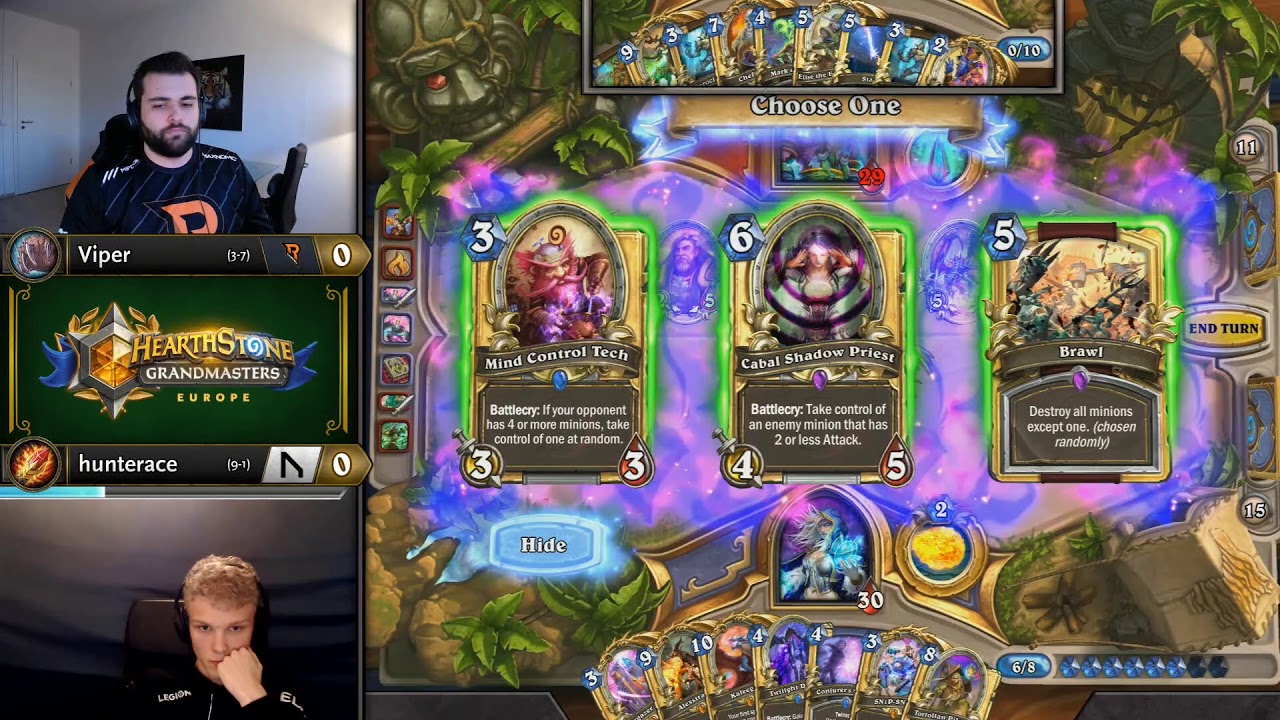 Viper vs hunterace - Hearthstone Grandmasters Europe S2 2019 - Week 6