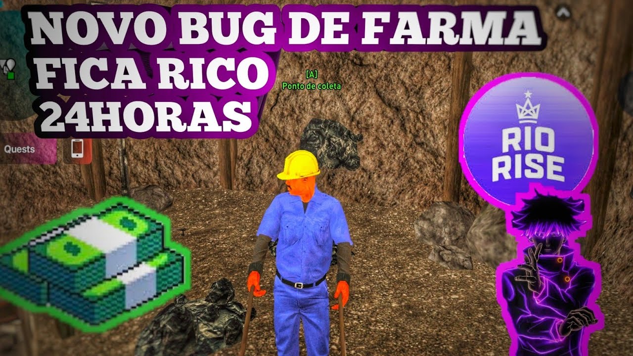 💸💸RIO RISE SAIU MEGA BUG DA MINA  #riorise  para faz bastante dinheiro!!! BUG do jogo 💸💸 APROVEITA 😍