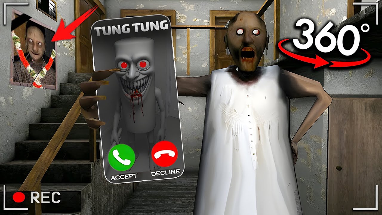 360&deg; VR TUNG TUNG SAHUR in GRANNY HOUSE!
