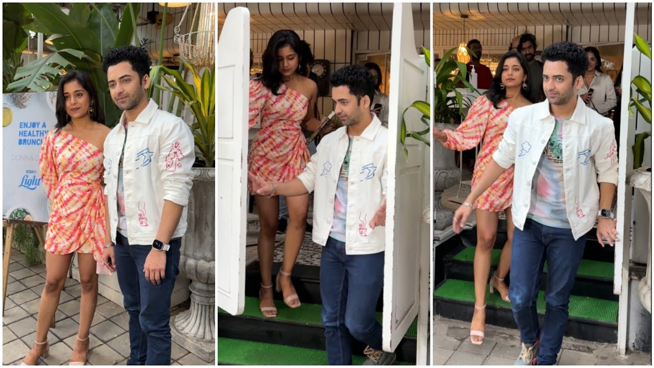 Very Naught Sumbul Touqeer With Sumedh Promoting Her New Song Saz Shen