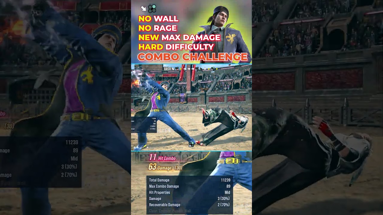 TEKKEN 8 Dragunov Combo Challenge Hard Difficulty Combo Guide | DF2 Max Damage