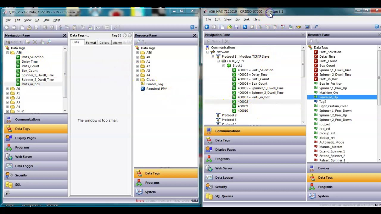 Modbus Comms in Crimson 3.X