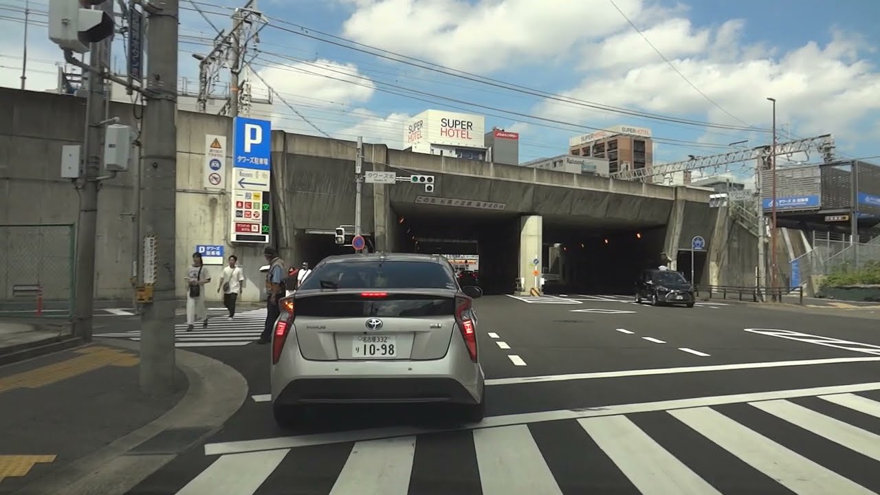 【入退場】JRセントラルタワーズ駐車場の北口から入場してM5階に駐車後、北口から退場まで  2023.7.30