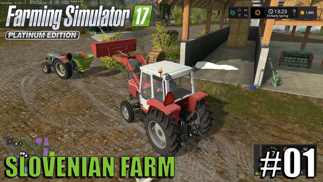 Old Slovenian Farm - Seasons Mod - Timelapse #1 - Farming Simulator 17